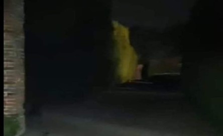 Ghost hunters claimed they had captured a ghostly apparition in a dress on camera