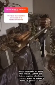 “Everything seemed part of a world someone had tried to hide,” said Aliz while explaining the contents of the room (pictured).